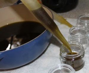 Making Salve pouring