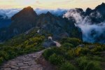 Mountain path through the peaks