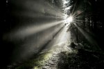 Sun rays breaking through