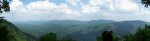 Dara looking out over the Blue Ridge mountains from an overlook